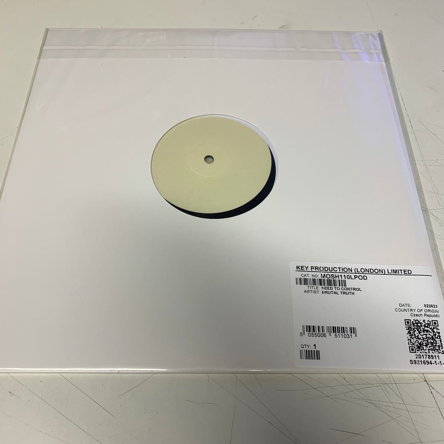 Brutal Truth - Need To Control (Test Pressing)